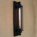 GobekUsa Black Rustic Edison Bulb Wall Light with Metal Lampshade for Stair Kitchen