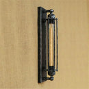 GobekUsa Black Rustic Edison Bulb Wall Light with Metal Lampshade for Stair Kitchen