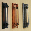 GobekUsa Black Rustic Edison Bulb Wall Light with Metal Lampshade for Stair Kitchen