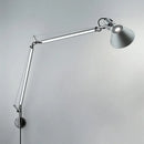 GobekUsa Industrial Black Silver Swing Arm Wall Lamp - Rotatable Miniature Table Lamp E27