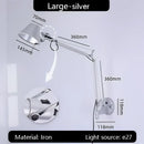 GobekUsa Industrial Black Silver Swing Arm Wall Lamp - Rotatable Miniature Table Lamp E27