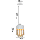 GobekUsa Glass Shade Pendant Light, Industrial Kitchen Restaurant Decor Lighting