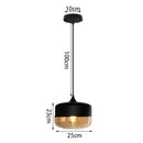 GobekUsa Glass Shade Pendant Light, Industrial Kitchen Restaurant Decor Lighting