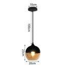 GobekUsa Glass Shade Pendant Light, Industrial Kitchen Restaurant Decor Lighting