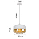 GobekUsa Glass Shade Pendant Light, Industrial Kitchen Restaurant Decor Lighting