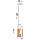 GobekUsa Glass Shade Pendant Light, Industrial Kitchen Restaurant Decor Lighting
