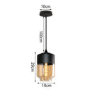 GobekUsa Glass Shade Pendant Light, Industrial Kitchen Restaurant Decor Lighting