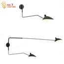 GobekUsa Industrial Spider Serge Mouille Ceiling Lamp Black LED E27 Lighting