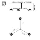 GobekUsa Industrial Spider Serge Mouille Ceiling Lamp Black LED E27 Lighting