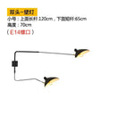 GobekUsa Industrial Spider Serge Mouille Ceiling Lamp Black LED E27 Lighting