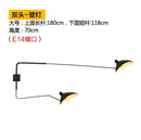 GobekUsa Industrial Spider Serge Mouille Ceiling Lamp Black LED E27 Lighting