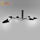 GobekUsa Industrial Spider Serge Mouille Ceiling Lamp Black LED E27 Lighting