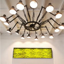 GobekUsa Industrial LED Pendant Light Spider Iron Chandelier Flex Fixtures