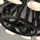GobekUsa Industrial LED Pendant Light Spider Iron Chandelier Flex Fixtures