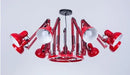 GobekUsa Industrial LED Pendant Light Spider Iron Chandelier Flex Fixtures