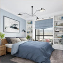 GobekUsa Black Swing Arm Chandelier | Loft Industrial Adjustable Lighting Fixture