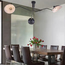 GobekUsa Black Swing Arm Chandelier | Loft Industrial Adjustable Lighting Fixture