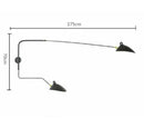 GobekUsa Black Swing Arm Chandelier | Loft Industrial Adjustable Lighting Fixture