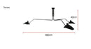 GobekUsa Black Swing Arm Chandelier | Loft Industrial Adjustable Lighting Fixture