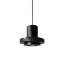 GobekUsa Black Travertine Cement Terrazzo Pendant Light Industrial Hat Light