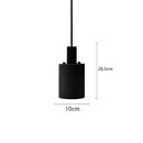 GobekUsa Black Travertine Cement Terrazzo Pendant Light Industrial Hat Light