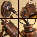 Industrial black vintage wall light with adjustable arm kitchen sconce by Decorbites