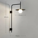 GobekUsa Industrial Style Wall Lamp for Bedroom, Living Room, Aisle, Staircase