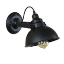 Industrial black wall sconce bedroom retro wrought iron lamp by Decorbites