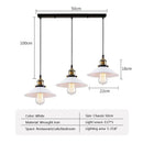 GobekUsa Industrial Ceiling Chandelier for Kitchen Bedroom Restaurant Home, Black/White, 3 Heads