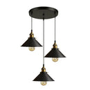 GobekUsa Industrial Ceiling Chandelier for Kitchen Bedroom Restaurant Home, Black/White, 3 Heads