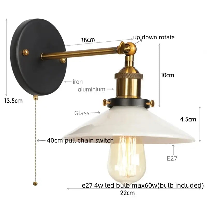 GobekUsa LED Wall Lights: White Class Fixtures for Kitchen, Reading, Bedside Lamparas, photo 17 of 22