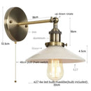 GobekUsa LED Wall Lights: White Class Fixtures for Kitchen, Reading, Bedside Lamparas