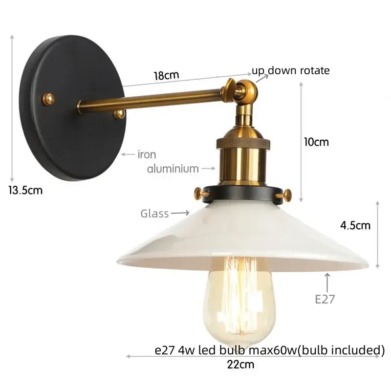 GobekUsa LED Wall Lights: White Class Fixtures for Kitchen, Reading, Bedside Lamparas, photo 20 of 22