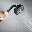 GobekUsa Industrial Black Floor Standing Dual Handle Bathroom Shower Faucet