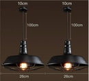 GobekUsa Iron Pendant Lights: Rural Retro Personalized Pot Lid Chandelier
