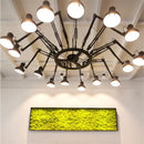 GobekUsa Industrial Spider Ceiling Lamp Black White Adjustable E27 Fixture Light