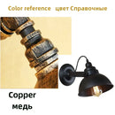 Industrial black wrought iron wall sconce bedroom edison lamp by Decorbites
