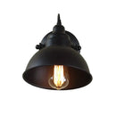 Industrial black wrought iron wall sconce bedroom edison lamp by Decorbites