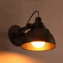 Industrial black wrought iron wall sconce bedroom edison lamp by Decorbites
