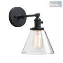 GobekUsa Cone Canopy Wall Sconce - Single Light Industrial Wall Lamp