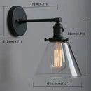 GobekUsa Cone Canopy Wall Sconce - Single Light Industrial Wall Lamp