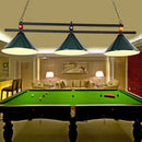 GobekUsa Black/Red Industrial Cone Shade Ceiling Pendant with 3 Metal Heads and Billiard Ball Deco