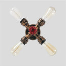 GobekUsa Industrial Brass Ceiling Chandelier with Edison Bulbs