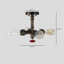 GobekUsa Industrial Brass Ceiling Chandelier with Edison Bulbs
