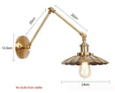 GobekUsa Adjustable Long Arm Wall Light - Flexible Gold Lamp for Modern Spaces