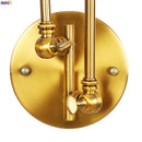 GobekUsa Adjustable Arm LED Wall Sconce - Retro Loft Industrial Long Arm Wall Lamp