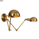 GobekUsa Adjustable Arm LED Wall Sconce - Retro Loft Industrial Long Arm Wall Lamp