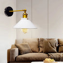 Industrial brass led wall lamps bedroom conical sconce lighting by Decorbites