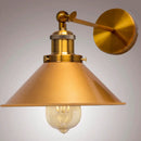 Industrial brass led wall lamps bedroom conical sconce lighting by Decorbites