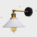 Industrial brass led wall lamps bedroom conical sconce lighting by Decorbites